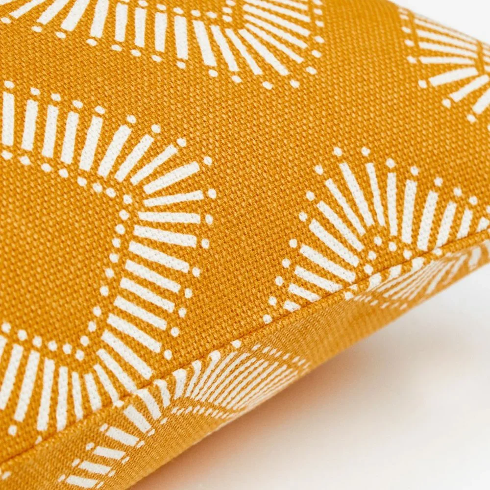 New West Elm Gold & White Boho Geometric Throw Pillow Cover Case Sham 20
